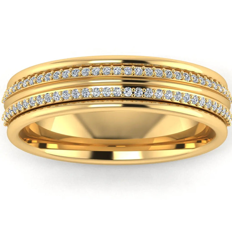 Men's Diamond Band 0.25ct Wedding Ring DW38 Heera Diamonds HEERA DIAMONDS