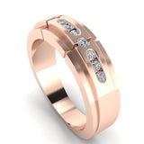 Men's Diamond Band 0.25ct Wedding Ring GR19965 HEERA DIAMONDS