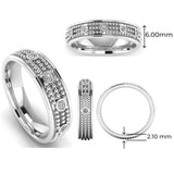 Men's Diamond Band 0.2ct Wedding Ring DW33 Heera Diamonds HEERA DIAMONDS