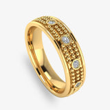 Men's Diamond Band 0.2ct Wedding Ring DW33 Heera Diamonds