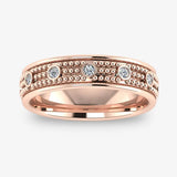 Men's Diamond Band 0.2ct Wedding Ring DW33 Heera Diamonds