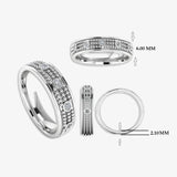 Men's Diamond Band 0.2ct Wedding Ring DW33 Heera Diamonds
