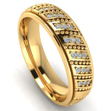 Men's Diamond Band 0.2ct Wedding Ring DW44 Heera Diamonds HEERA DIAMONDS