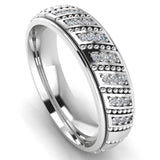 Men's Diamond Band 0.2ct Wedding Ring DW44 Heera Diamonds HEERA DIAMONDS