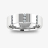Men's Diamond Band 0.2ct Wedding Ring DW52