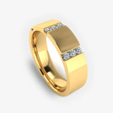 Men's Diamond Band 0.2ct Wedding Ring DW52