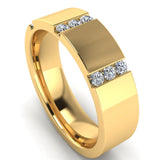 Men's Diamond Band 0.2ct Wedding Ring DW52 Heera Diamonds HEERA DIAMONDS