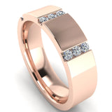 Men's Diamond Band 0.2ct Wedding Ring DW52 Heera Diamonds HEERA DIAMONDS