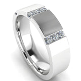 Men's Diamond Band 0.2ct Wedding Ring DW52 Heera Diamonds HEERA DIAMONDS