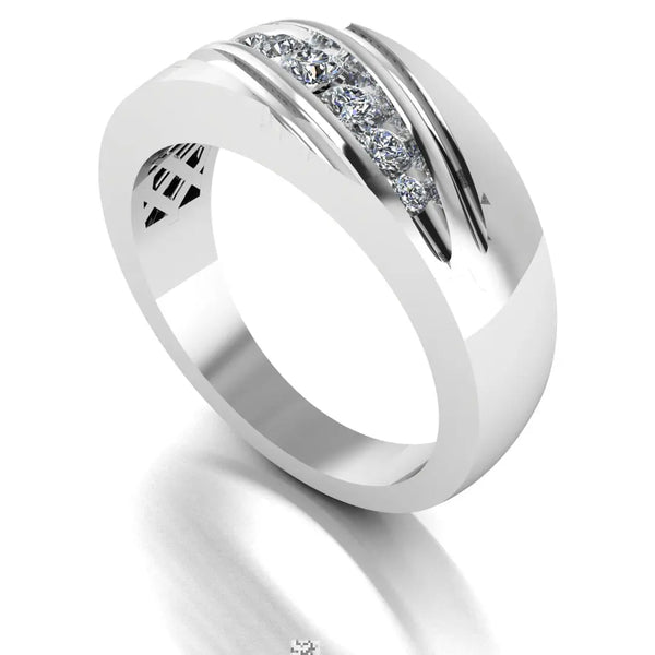 Men's Diamond Band 0.35ct Lab Grown Wedding Ring GR20082 HEERA DIAMONDS