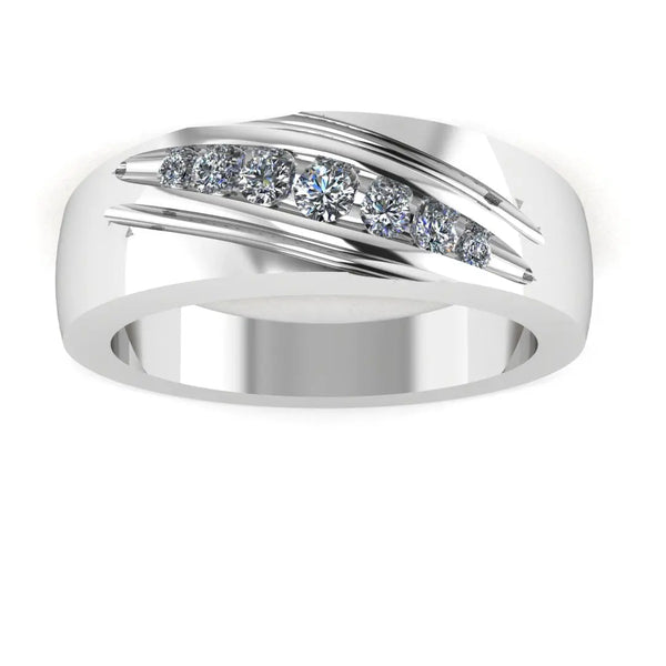 Men's Diamond Band 0.35ct Lab Grown Wedding Ring GR20082 HEERA DIAMONDS