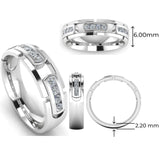 Men's Diamond Band 0.35ct Wedding Ring DW22 HEERA DIAMONDS