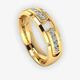 Men's Diamond Band Wedding Ring DW22