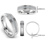 Men's Diamond Band 0.3ct Wedding Ring DW35 Heera Diamonds HEERA DIAMONDS