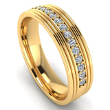 Men's Diamond Band 0.3ct Wedding Ring DW35 Heera Diamonds HEERA DIAMONDS