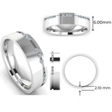 Men's Diamond Band 0.3ct Wedding Ring DW45 Heera Diamonds HEERA DIAMONDS