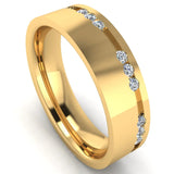 Men's Diamond Band 0.3ct Wedding Ring DW45 Heera Diamonds HEERA DIAMONDS