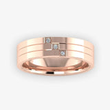 Men's Diamond Band 0.3ct Wedding Ring DW51 Heera Diamonds