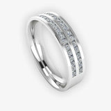 Men's Diamond Band Wedding Ring DW21