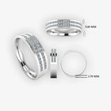 Men's Diamond Band Wedding Ring DW21