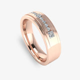 Men's Diamond Band 0.4ct Wedding Ring DW49 Heera Diamonds