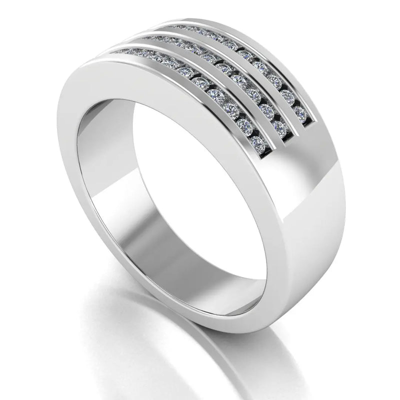 Men's Diamond Band 0.4ct Wedding Ring GR19883 HEERA DIAMONDS