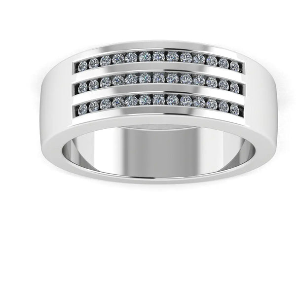 Men's Diamond Band 0.4ct Wedding Ring GR19883 HEERA DIAMONDS