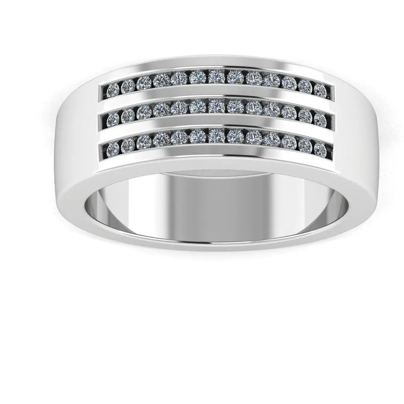 Men's Diamond Band 0.4ct Wedding Ring GR19883 HEERA DIAMONDS