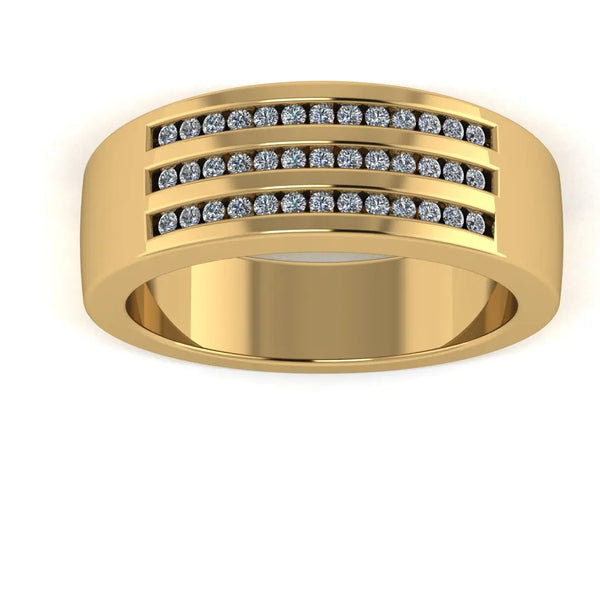 Men's Diamond Band 0.4ct Wedding Ring GR19883 HEERA DIAMONDS