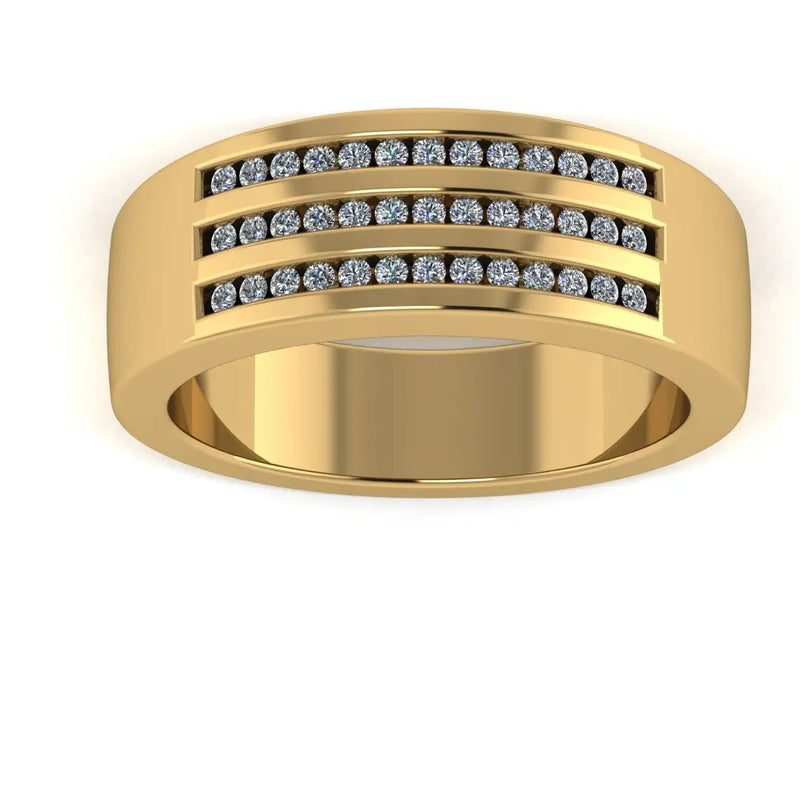 Men's Diamond Band 0.4ct Wedding Ring GR19883 HEERA DIAMONDS