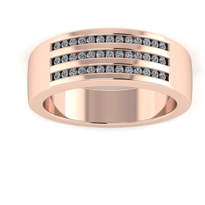 Men's Diamond Band 0.4ct Wedding Ring GR19883 HEERA DIAMONDS