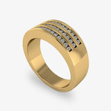 Men's Diamond Band 0.4ct Wedding Ring GR19883