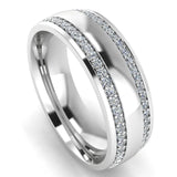 Men's Diamond Band 0.75ct Wedding Ring DW25 Heera Diamonds HEERA DIAMONDS