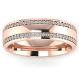 Men's Diamond Band 0.75ct Wedding Ring DW25 Heera Diamonds HEERA DIAMONDS