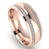 Men's Diamond Band 0.75ct Wedding Ring DW25 Heera Diamonds HEERA DIAMONDS