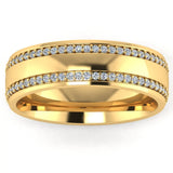 Men's Diamond Band 0.75ct Wedding Ring DW25 Heera Diamonds HEERA DIAMONDS