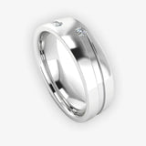 Men's Diamond Band Wedding Ring DW54 Heera Diamonds