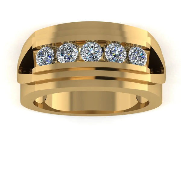 Men's Diamond Band 1.00ct Lab Grown Wedding Ring GR20310T HEERA DIAMONDS