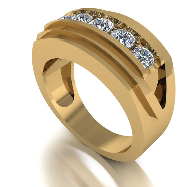 Men's Diamond Band 1.00ct Lab Grown Wedding Ring GR20310T HEERA DIAMONDS