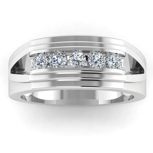 Men's Diamond Band 1.00ct Wedding Ring GR19655 HEERA DIAMONDS