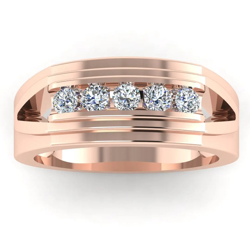 Men's Diamond Band 1.00ct Wedding Ring GR19655 HEERA DIAMONDS