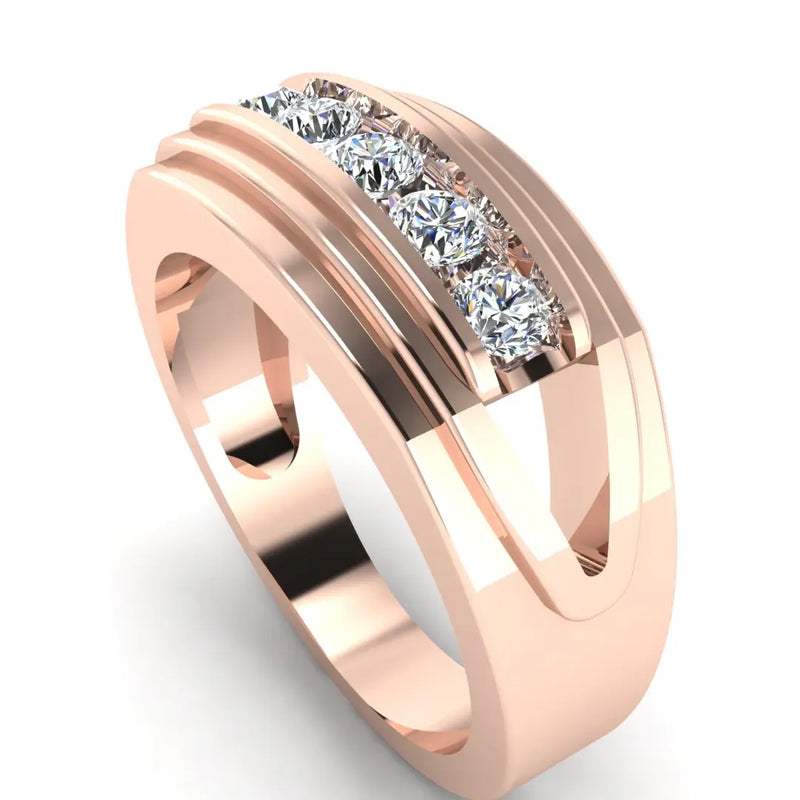 Men's Diamond Band 1.00ct Wedding Ring GR19655 HEERA DIAMONDS