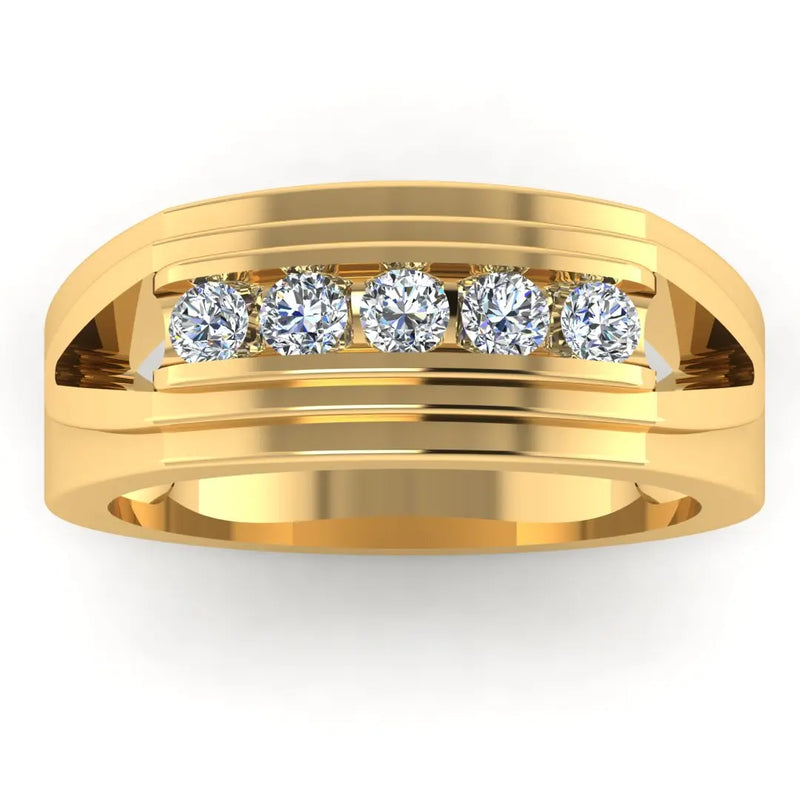 Men's Diamond Band 1.00ct Wedding Ring GR19655 HEERA DIAMONDS