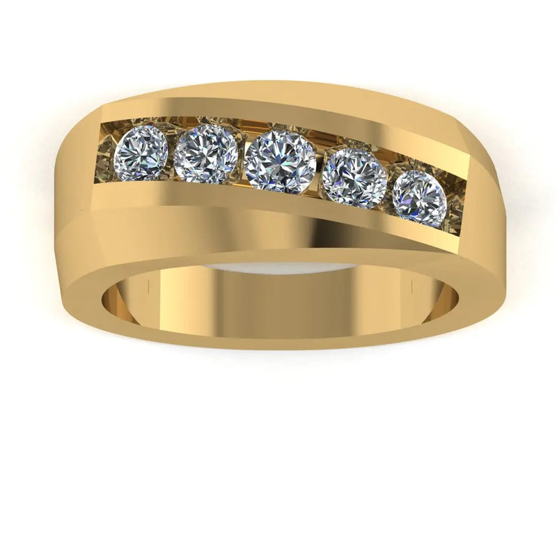 Men's Diamond Band 1.00ct Wedding Ring GR20313 HEERA DIAMONDS