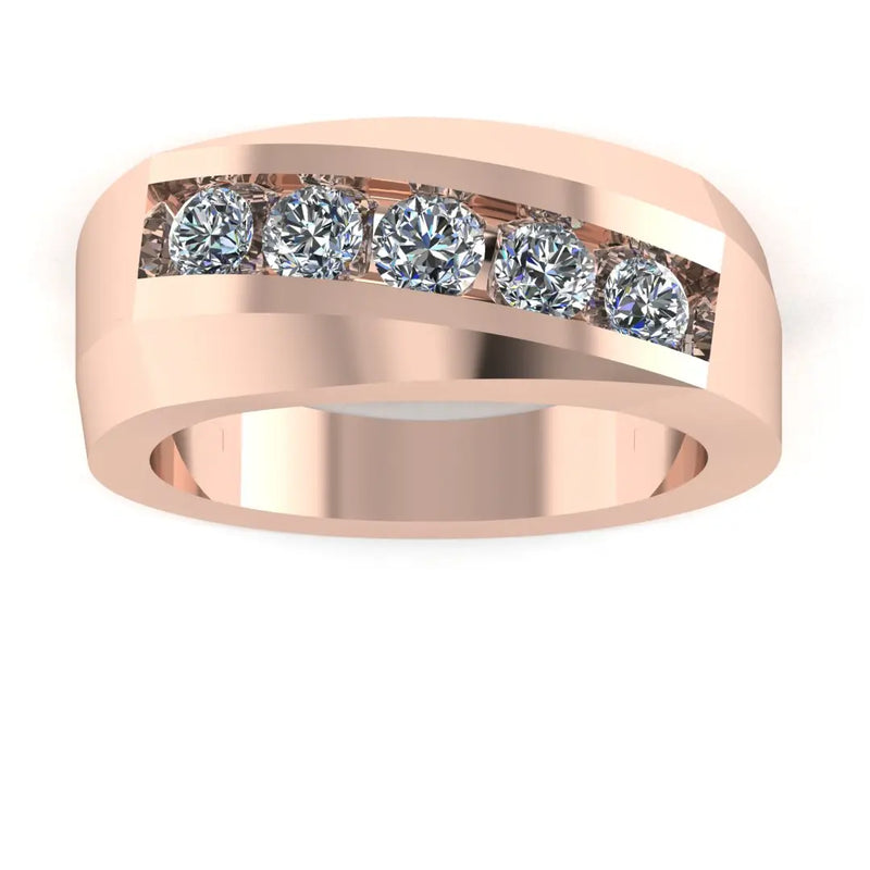 Men's Diamond Band 1.00ct Wedding Ring GR20313 HEERA DIAMONDS