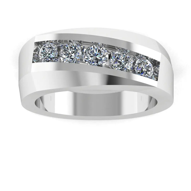 Men's Diamond Band 1.00ct Wedding Ring GR20313 HEERA DIAMONDS