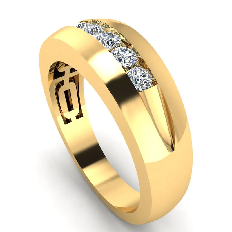 Men's Diamond Band 1.25ct Wedding Ring GR19850 HEERA DIAMONDS