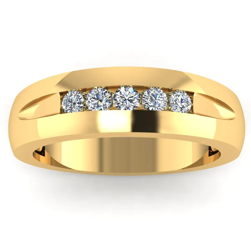 Men's Diamond Band 1.25ct Wedding Ring GR19850 HEERA DIAMONDS