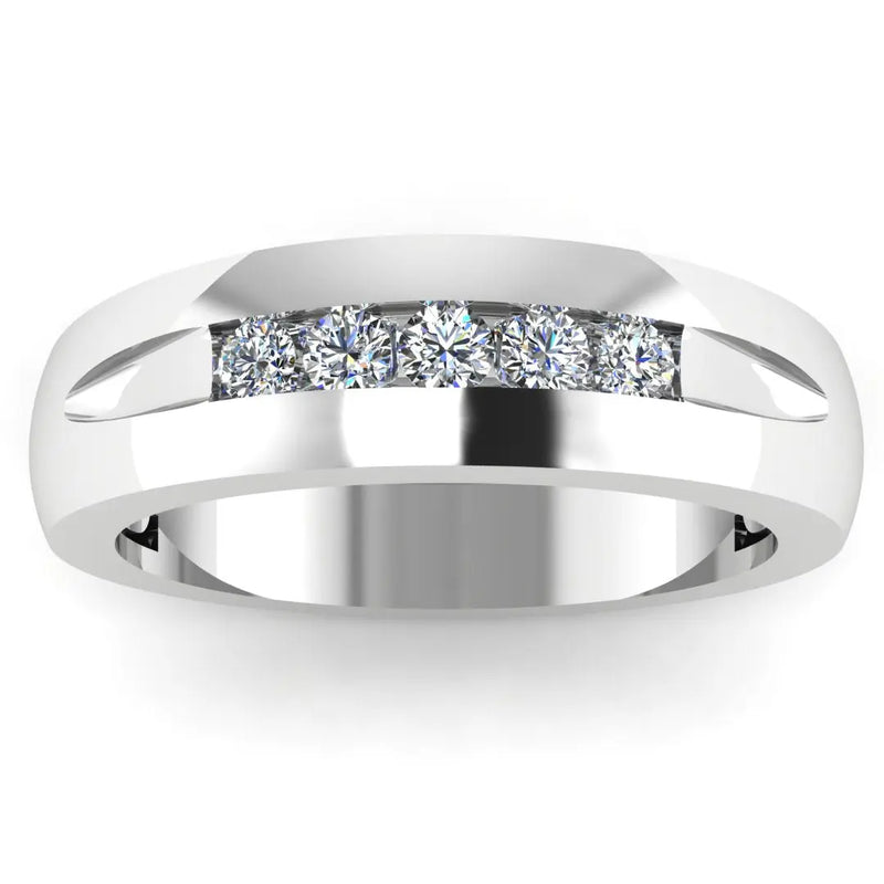 Men's Diamond Band 1.25ct Wedding Ring GR19850 HEERA DIAMONDS