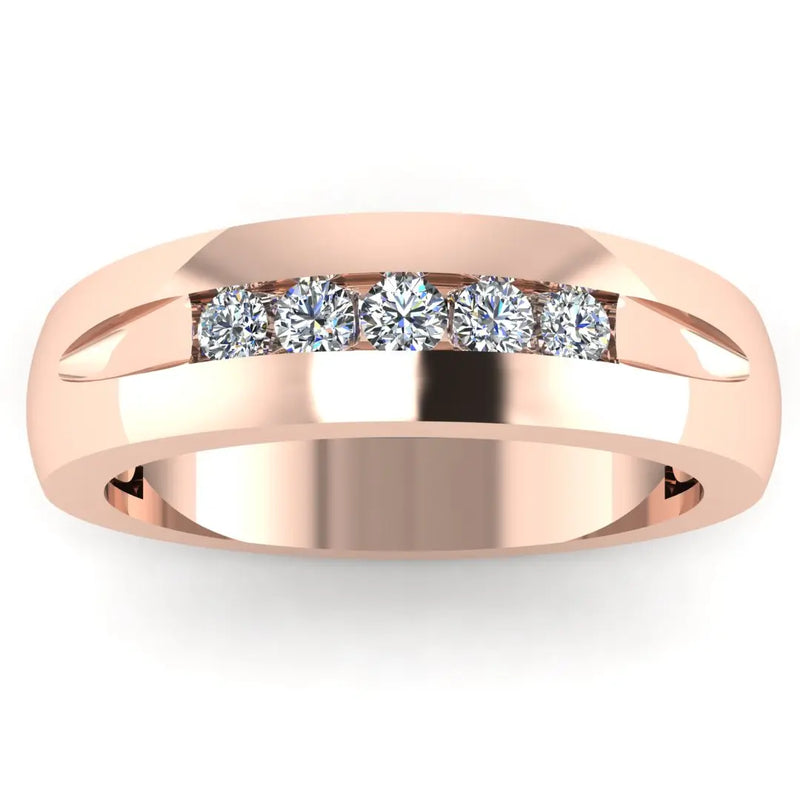 Men's Diamond Band 1.25ct Wedding Ring GR19850 HEERA DIAMONDS